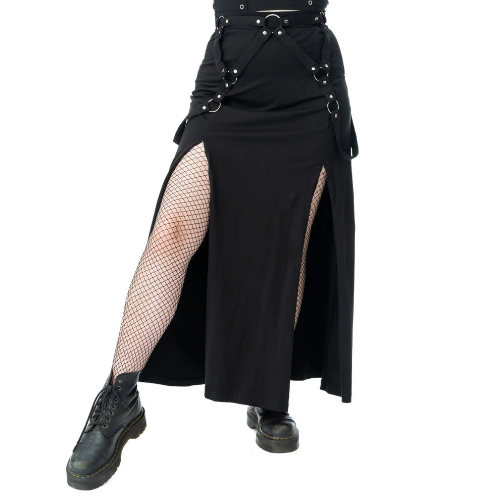 Split Maxi Amaranth Skirt