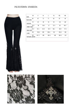 Bell Bottom Mini Crucifix Lace Trousers