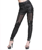 Thigh Net Skeleton Hand Shredded Leggings