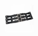 Grid Buckle Belt