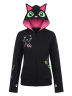 Black Cat Hood Jacket