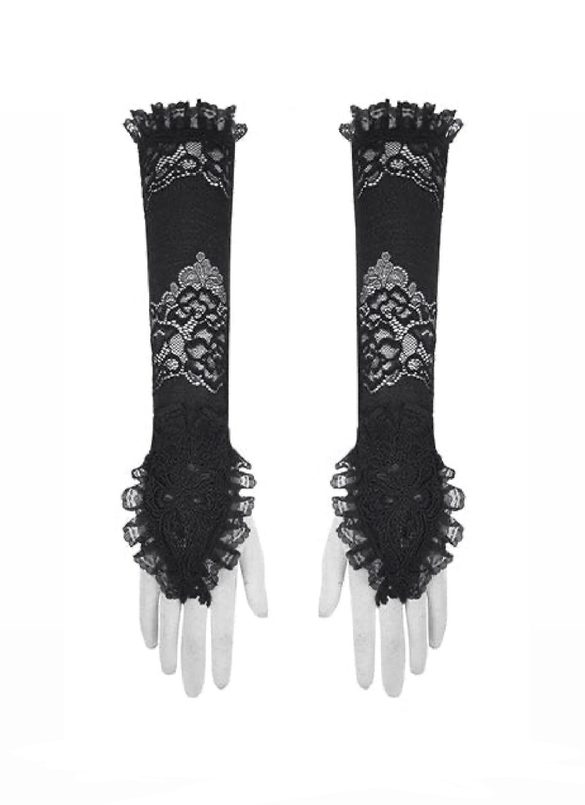 Romantic Lace Ruffle Gloves