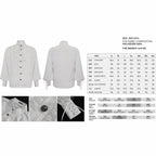 White Pinstripe Ruffle Shirt
