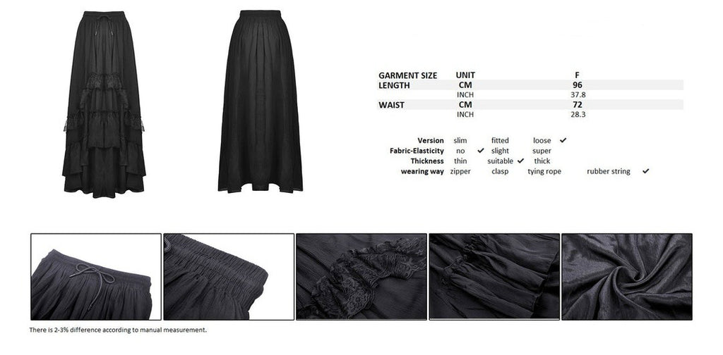 Lace Ruffle Frock Skirt