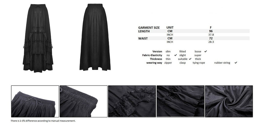 Lace Ruffle Frock Skirt