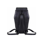 Mini Black Coffin Chain Bag With Metal Crucifix