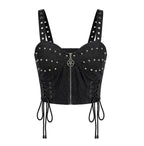 Kahlo Lace Up Zip Top