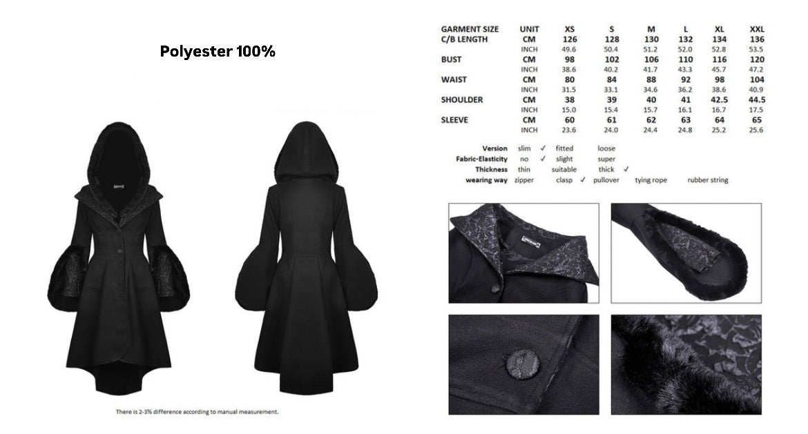 Midnight Romance Hooded Coat