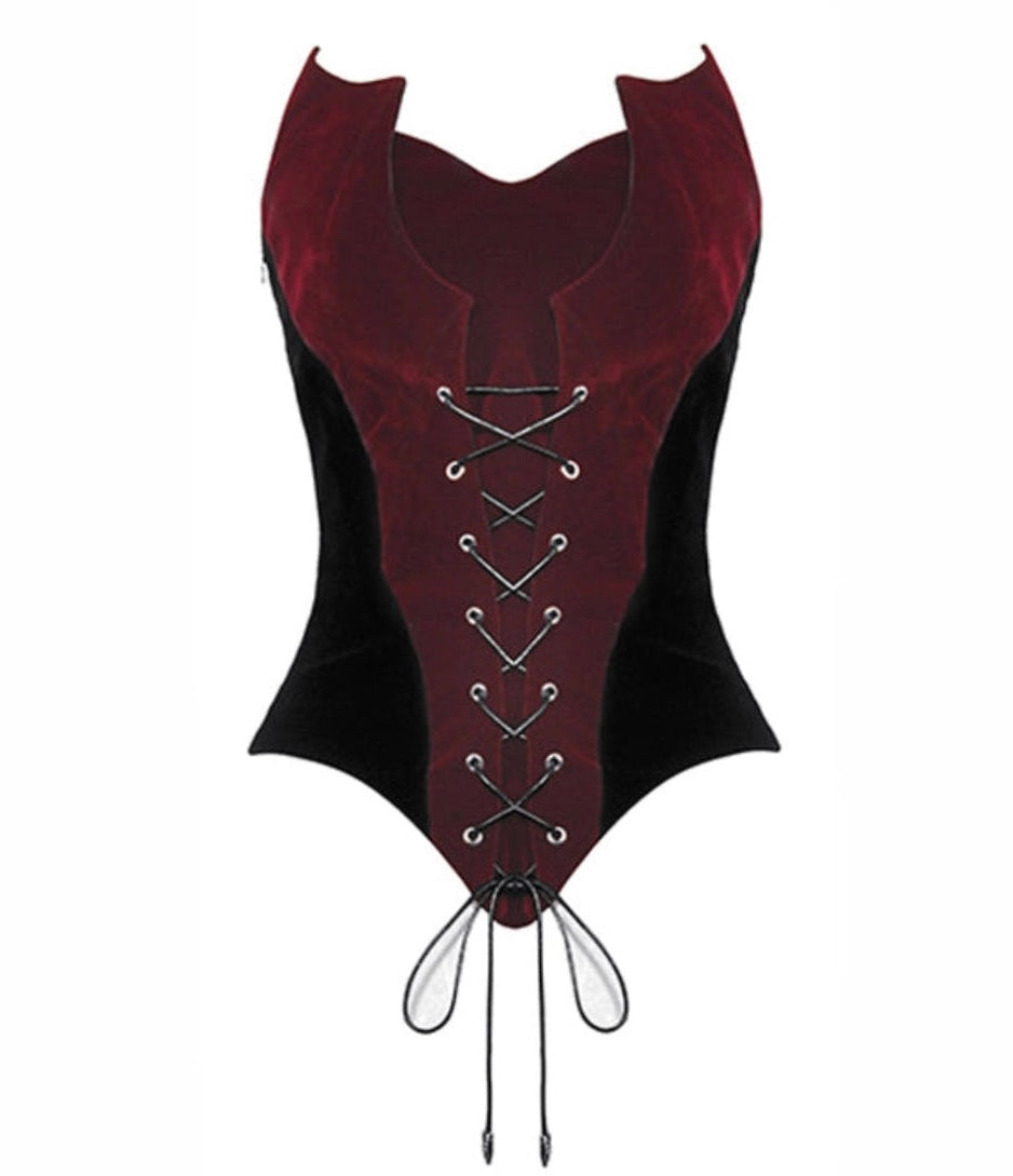 Blood Bat Corset Top