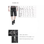 Zip Buckle Punk Shorts