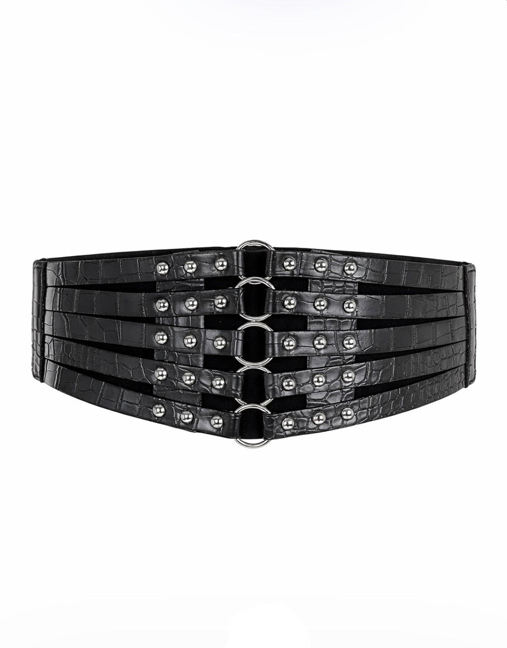Croc Ring Stud Corset Belt