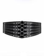 Croc Ring Stud Corset Belt