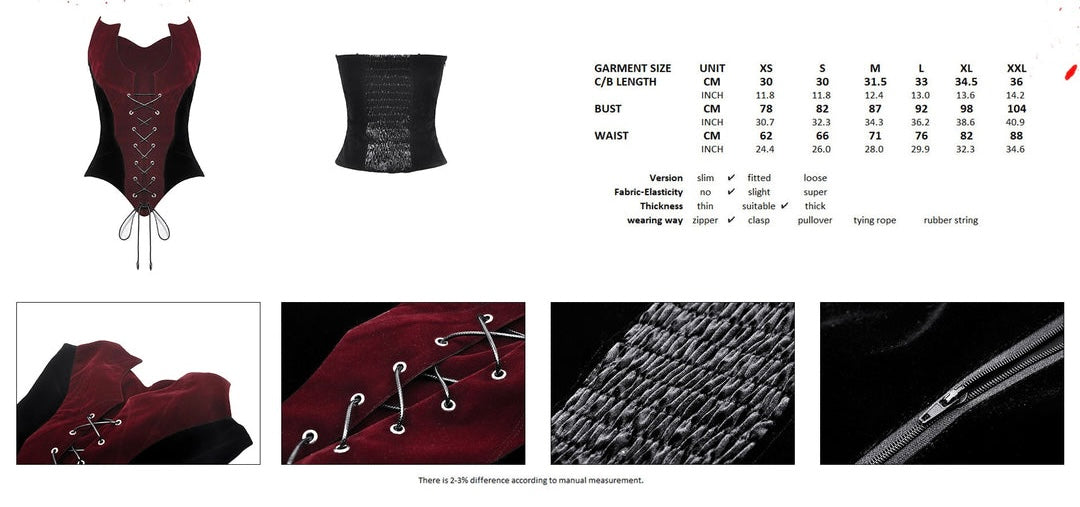 Blood Bat Corset Top