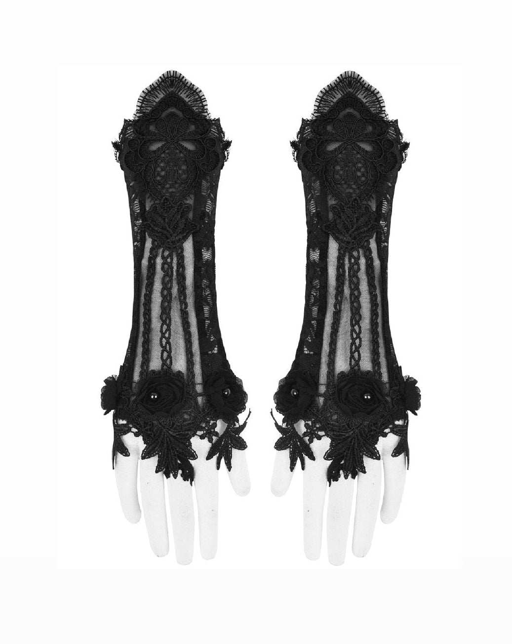 Lace Rose Gloves