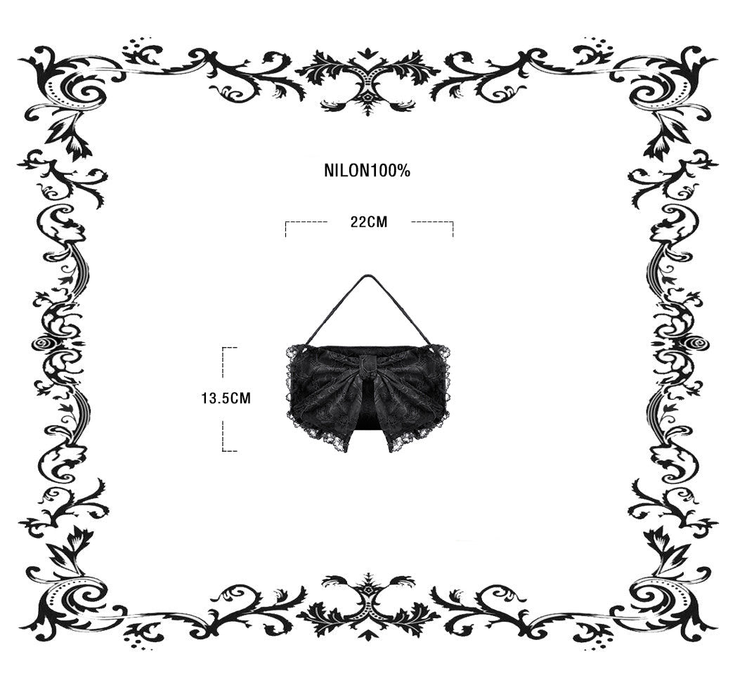 Lace Bow Mini Shoulder Bag