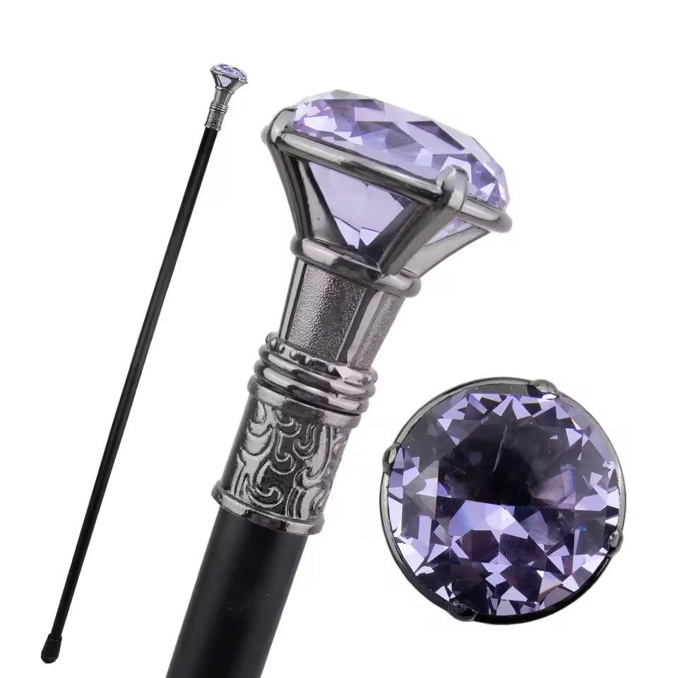 Lilac Jewel Diamond Cane