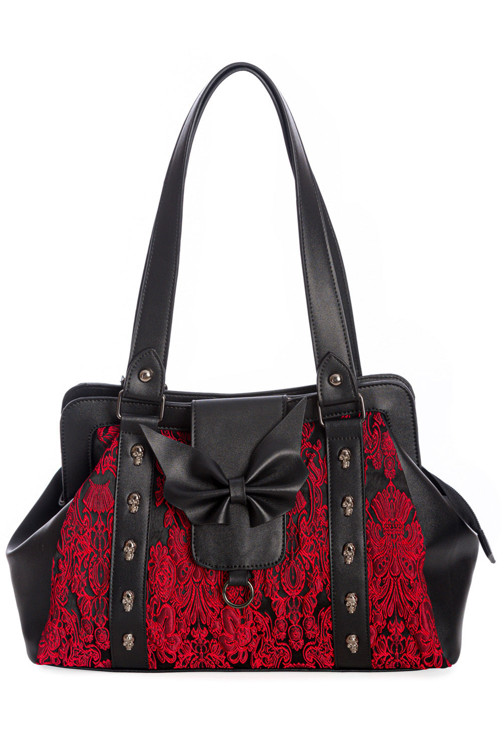 Gothic Bow Red Handbag