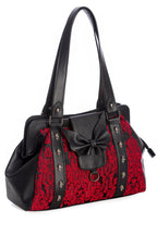 Gothic Bow Red Handbag
