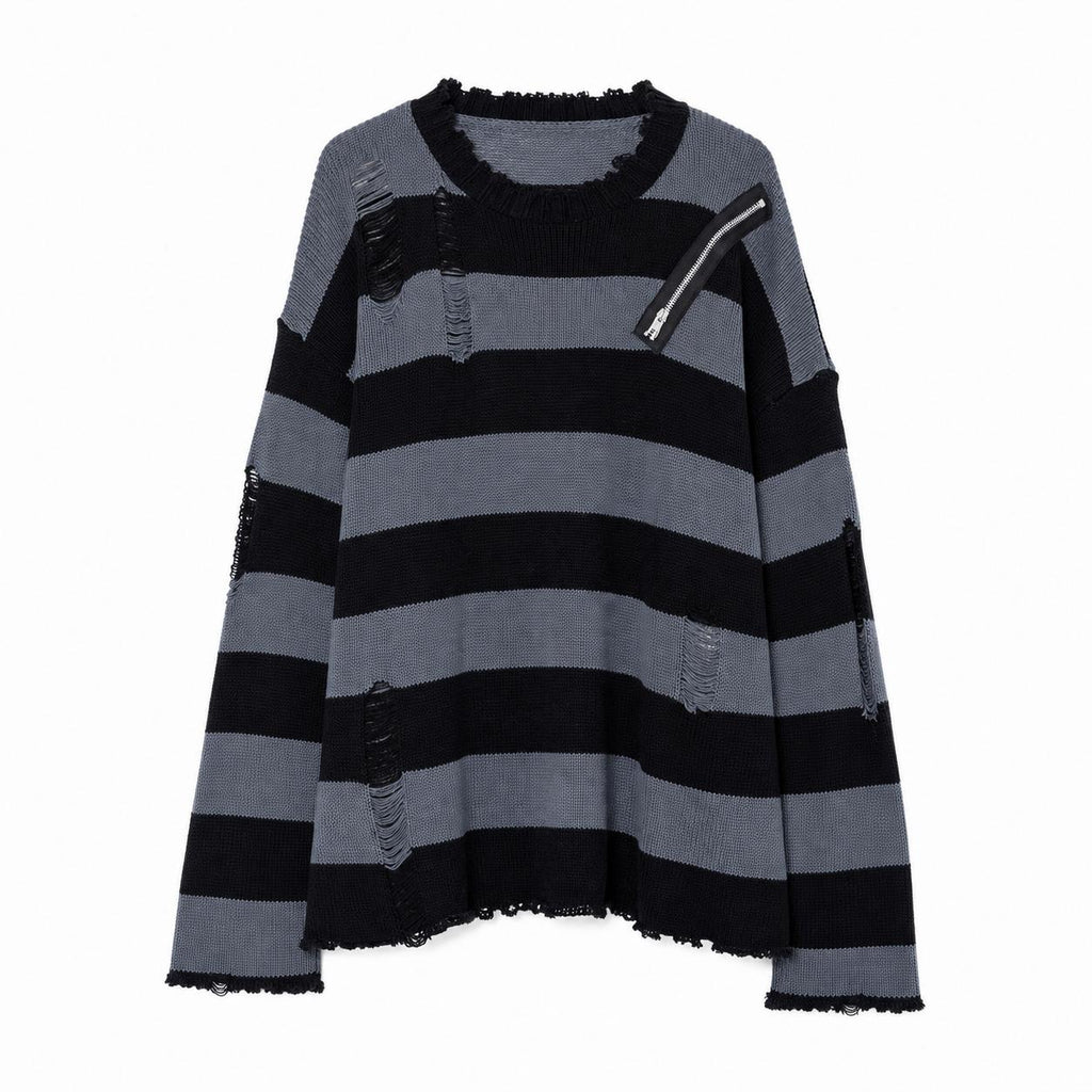 Zip Striped Jumper
