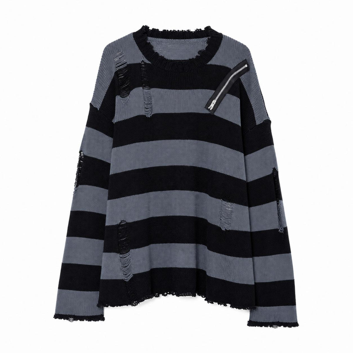 Zip Striped Jumper