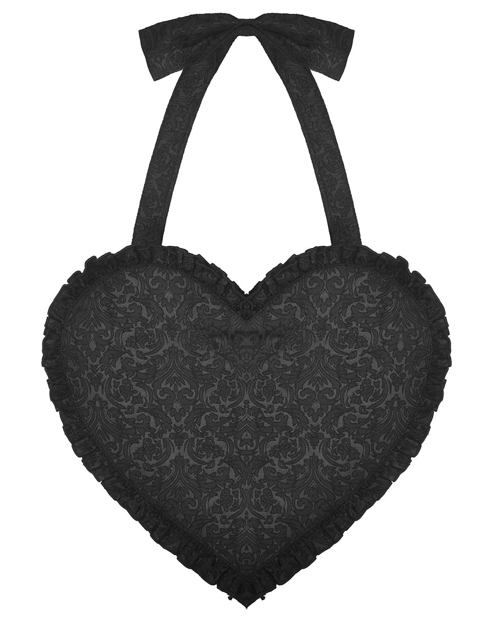 Heart Shaped Crucifix Shoulder Bag