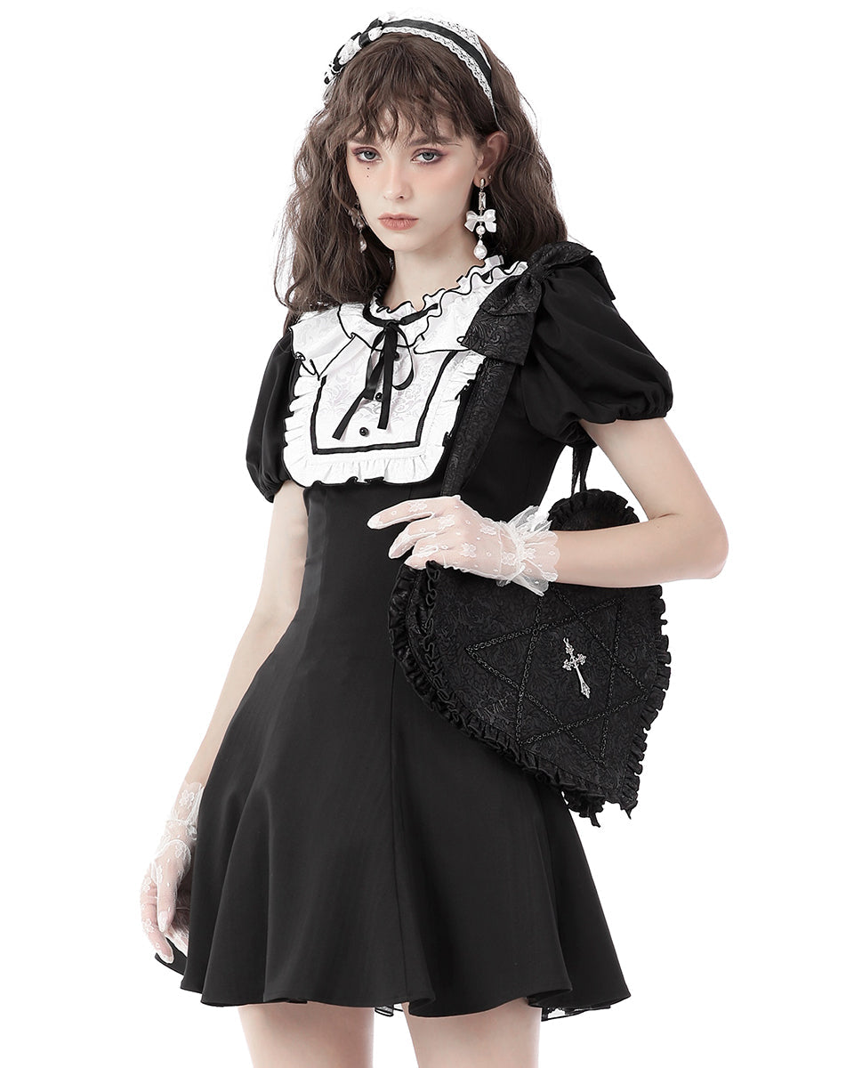 Heart Shaped Crucifix Shoulder Bag