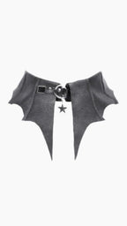 Batwing Star Charm Choker Collar