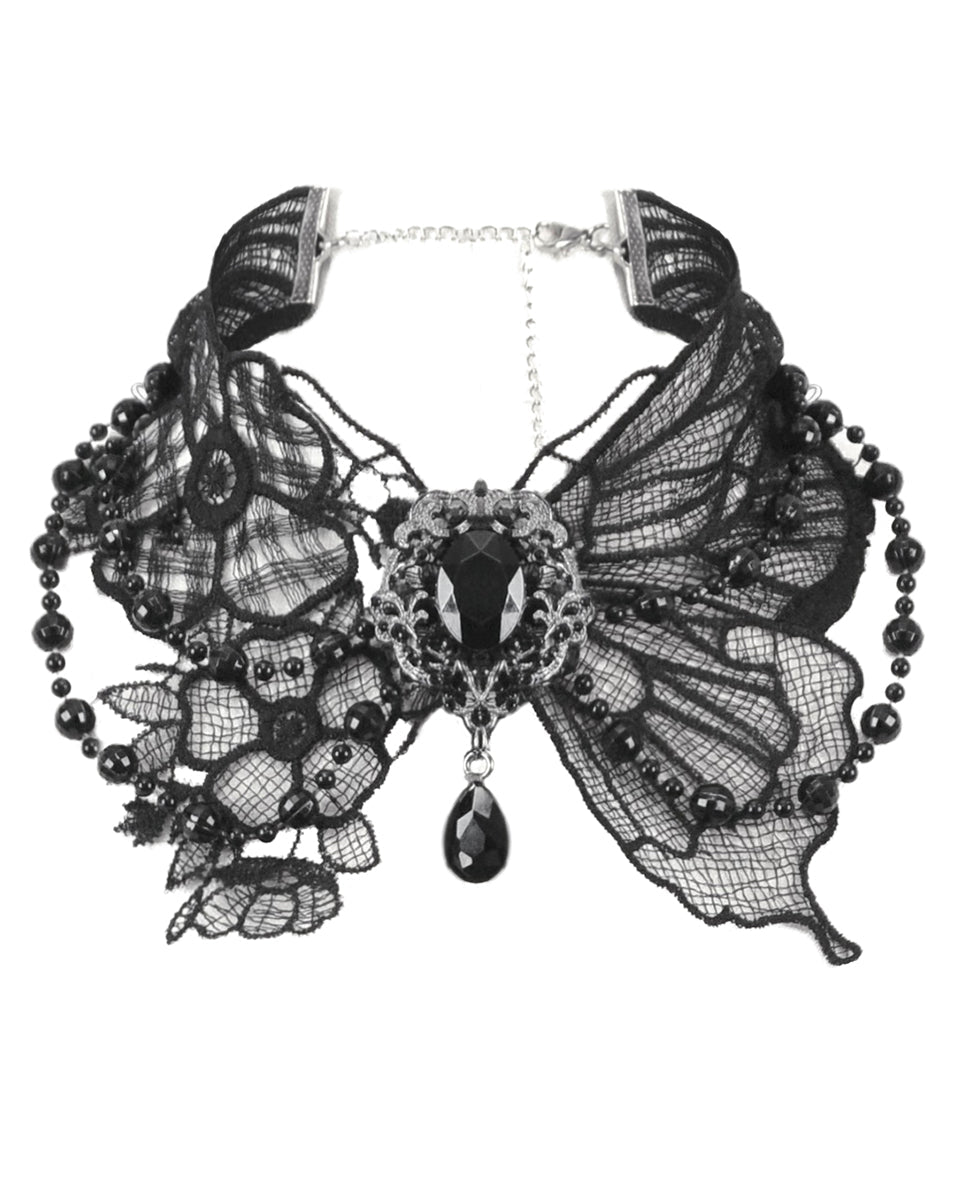 Butterfly Lace Choker Necklace