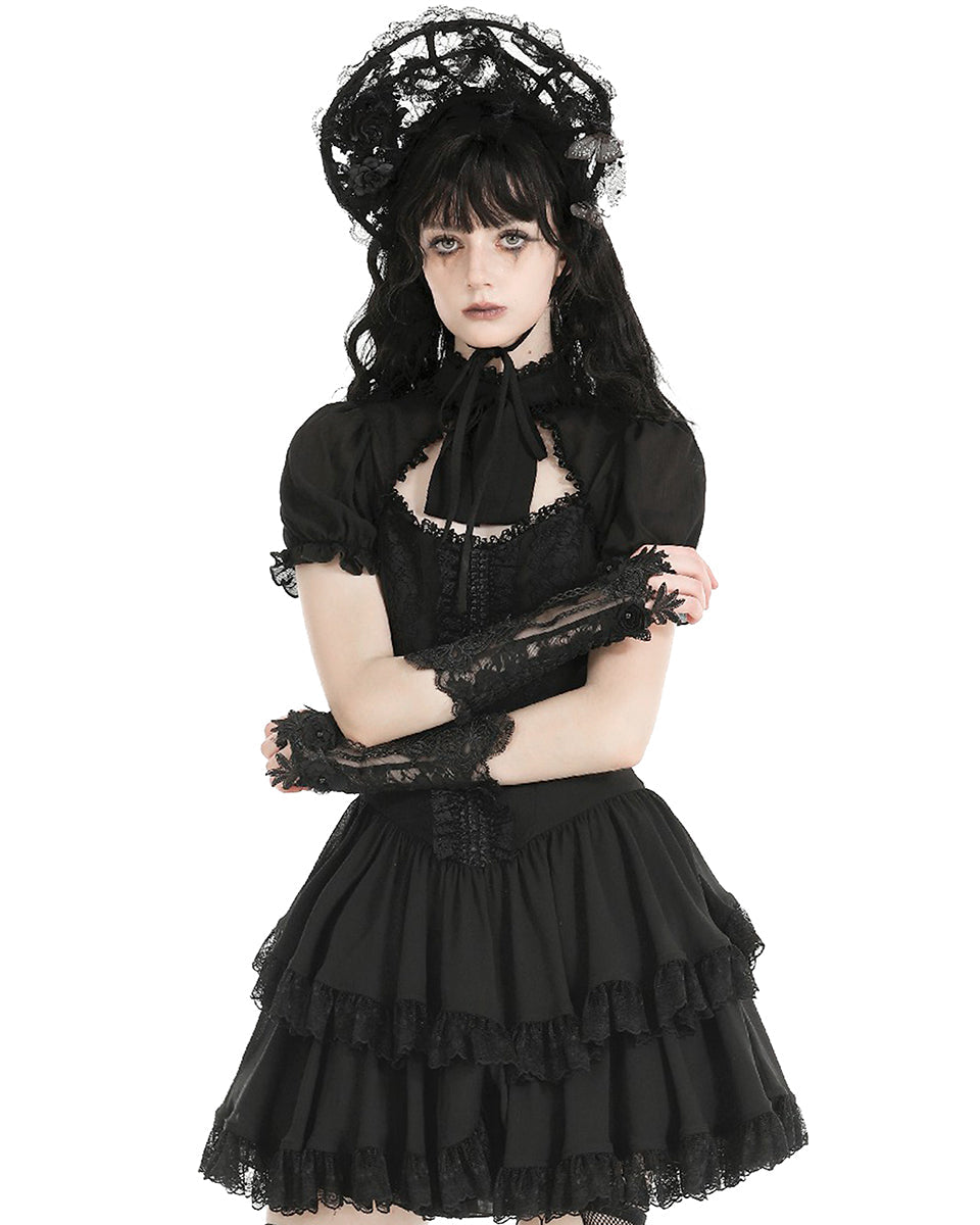 Lace Rose Gloves