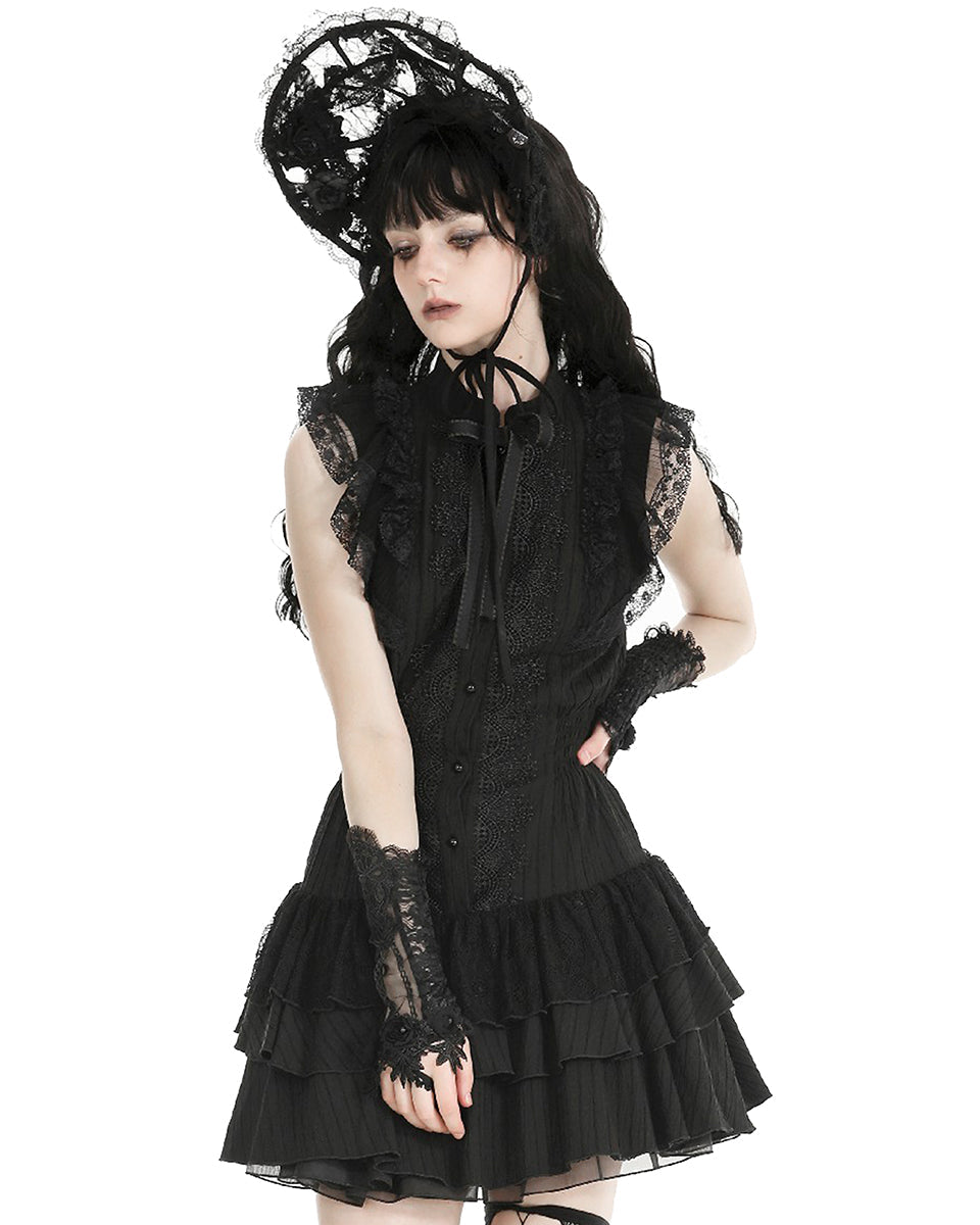 Lace Rose Gloves