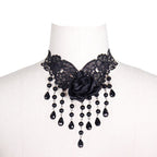 Rose Raindrops Choker Necklace
