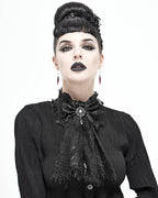 Lace Bow Jewel Cravat