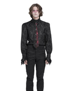 Crucifix Black & Red Gothic Tie