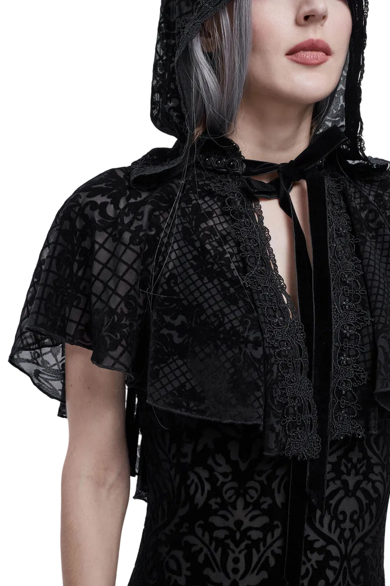 Flower Net Bolero Cape