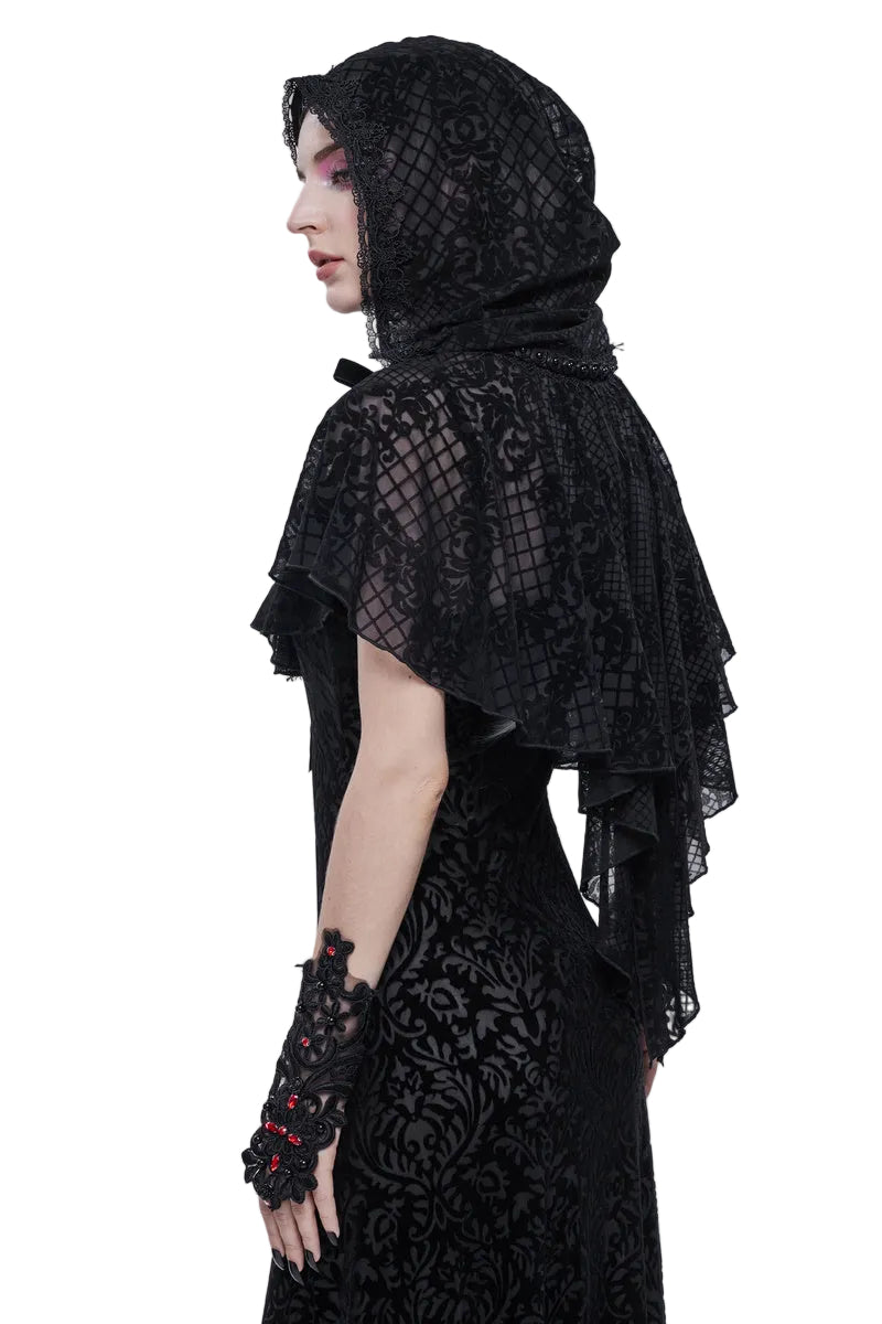 Flower Net Bolero Cape