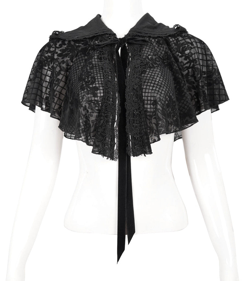 Flower Net Bolero Cape