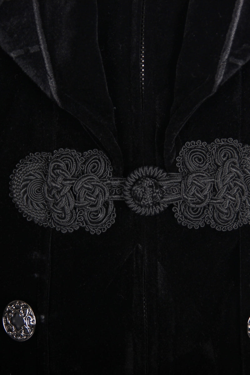 Black Gothic Velvet Tailcoat
