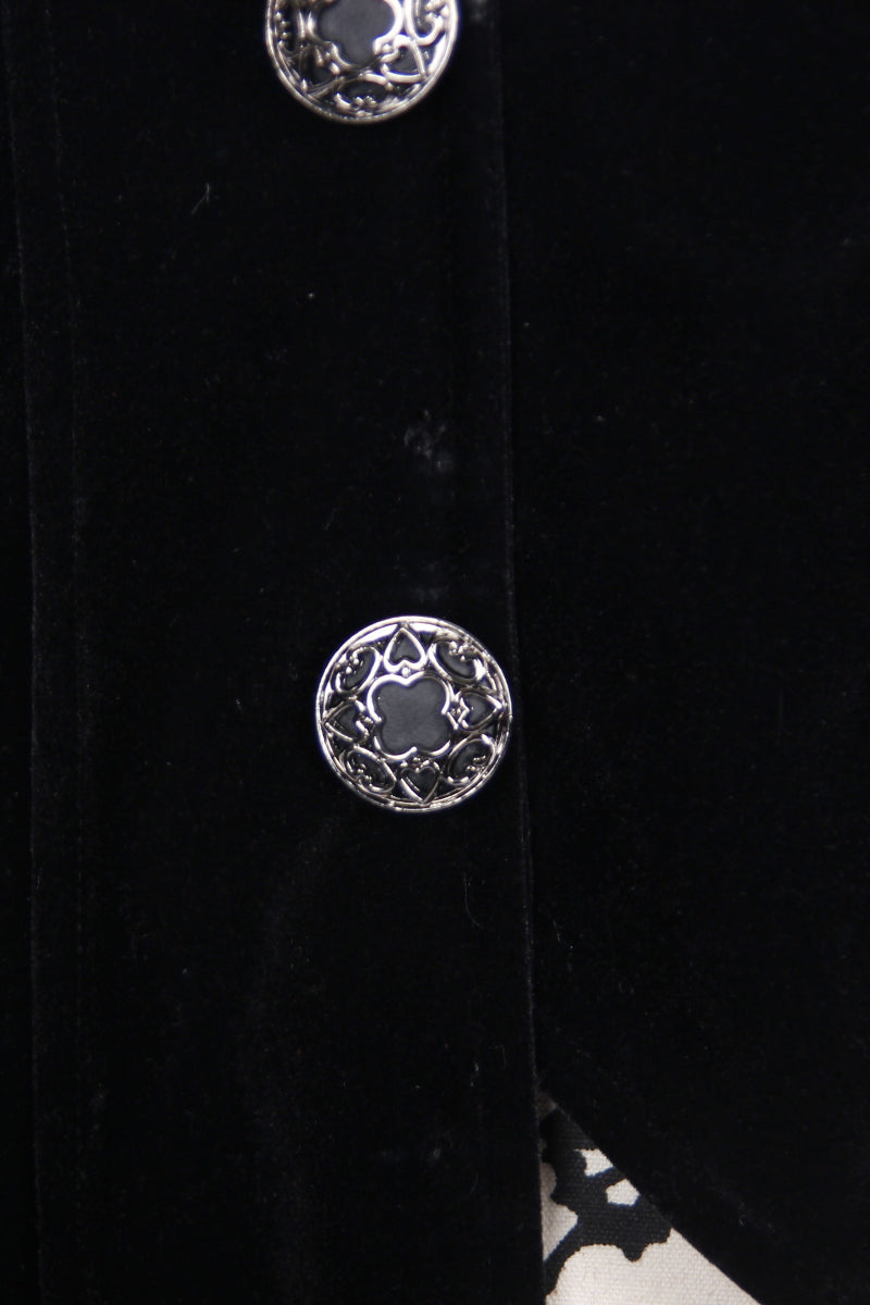 Black Gothic Velvet Tailcoat