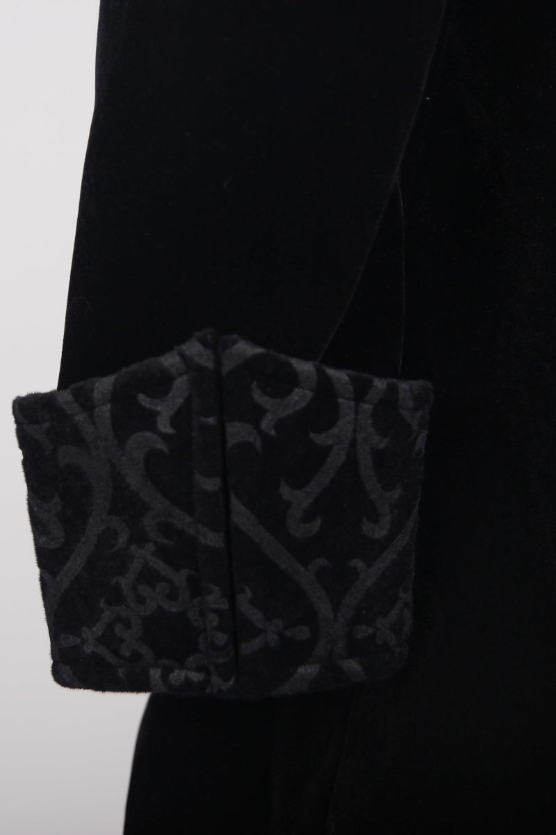 Black Gothic Velvet Tailcoat