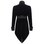 Black Gothic Velvet Tailcoat
