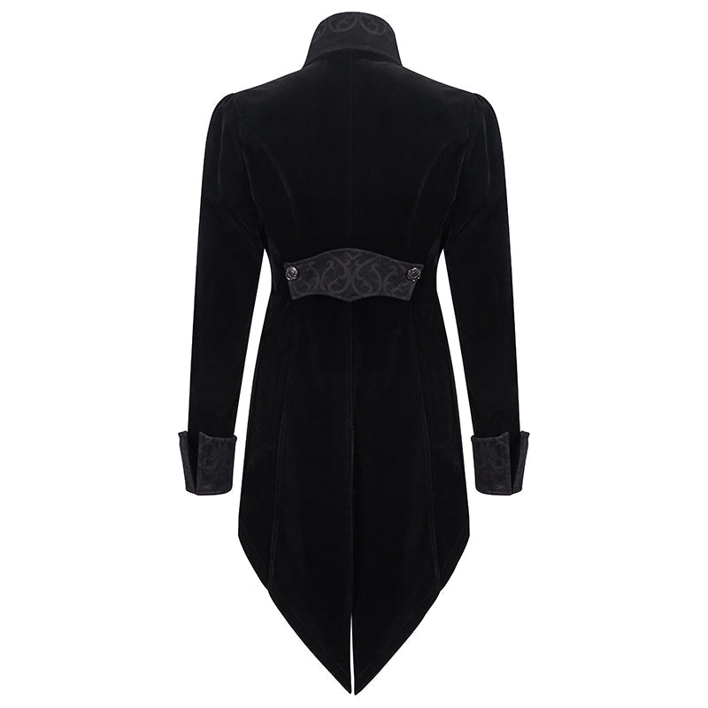 Black Gothic Velvet Tailcoat