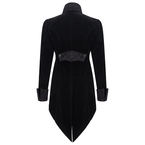 Black Gothic Velvet Tailcoat