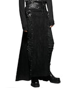 Katana Buckle Side Split Men’s Skirt