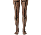 Skeleton Bone Net Tights