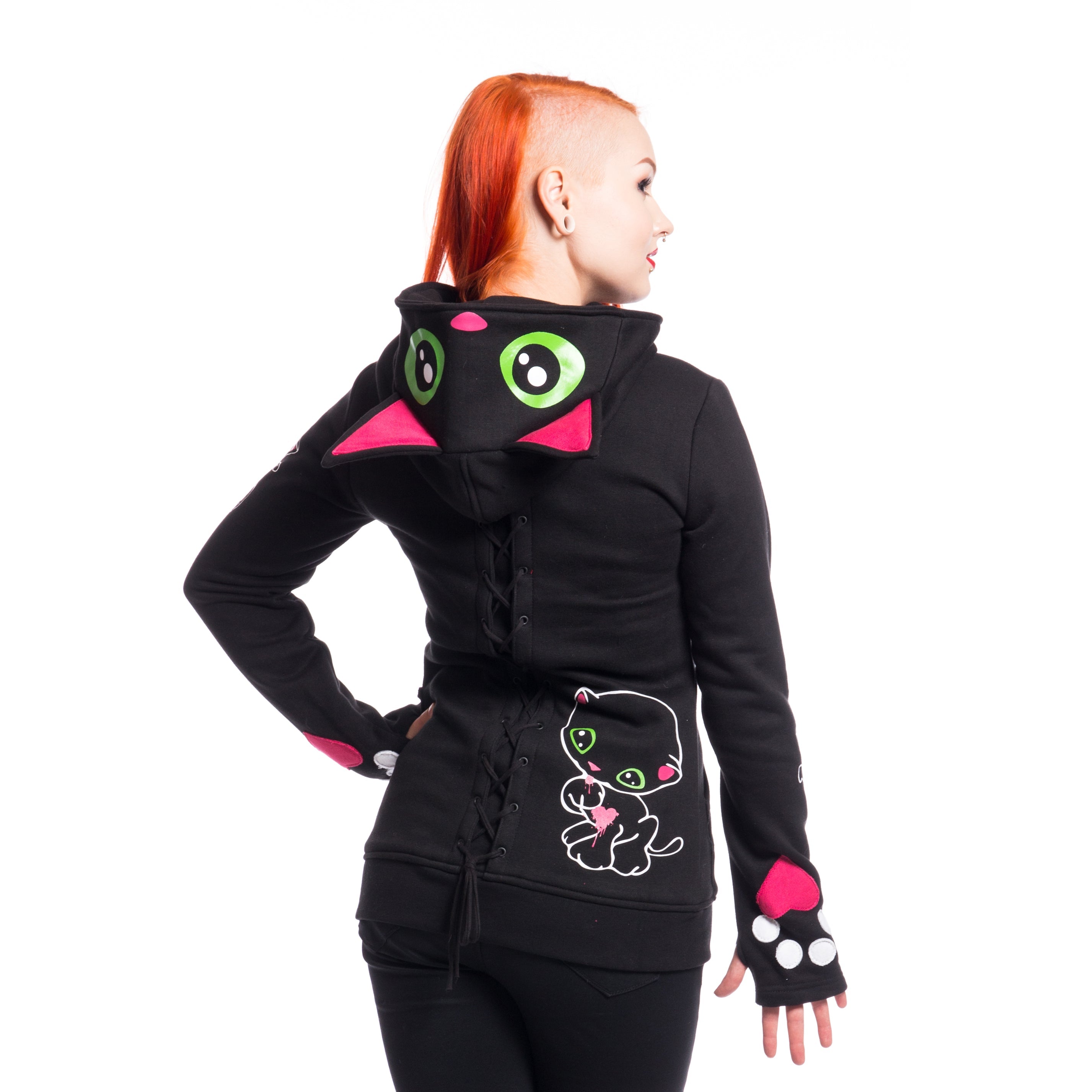Black Cat Hood Jacket