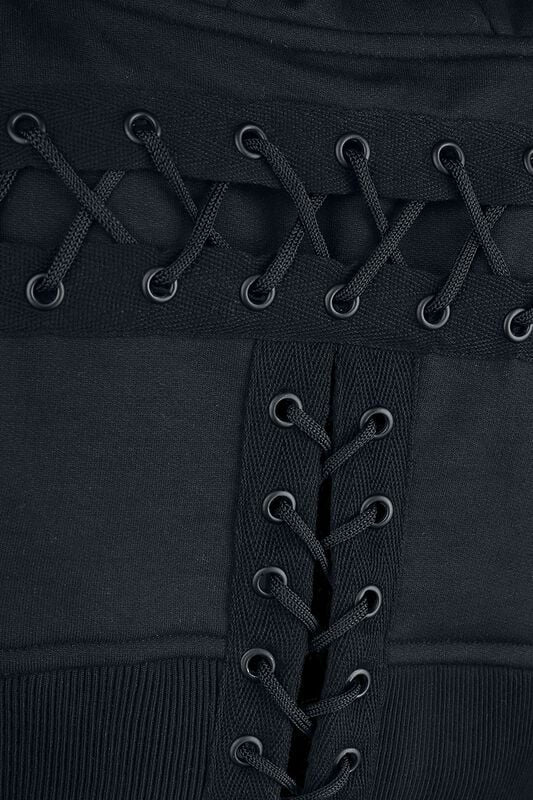 Hooded Lace Up Bolero Jacket