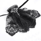 Lace Cravat With Jewel Broach