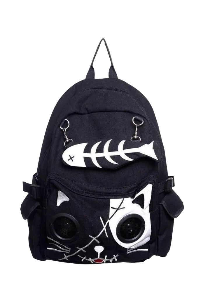 Zombie Kitty Speaker Backpack