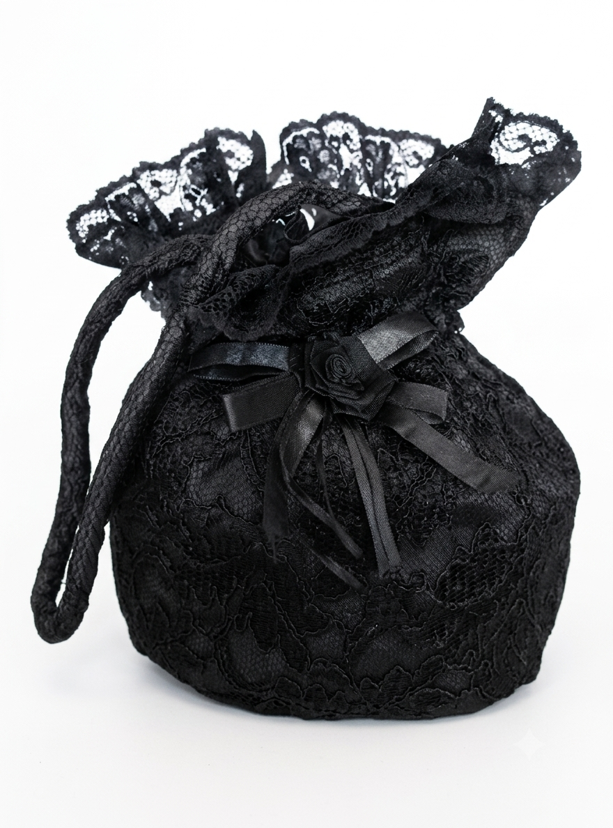 Black Dolly Lace Bag